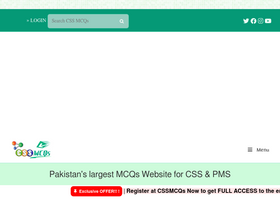 'cssmcqs.com' screenshot