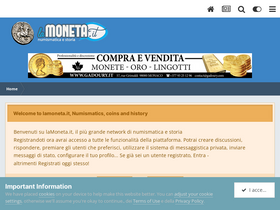 'lamoneta.it' screenshot