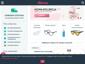 'alensa.pl' screenshot