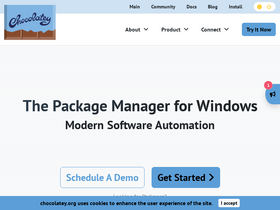 'chocolatey.org' screenshot