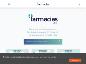 'farmacias.es' screenshot