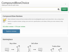 'compoundbowchoice.com' screenshot
