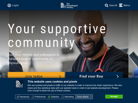 'physoc.org' screenshot