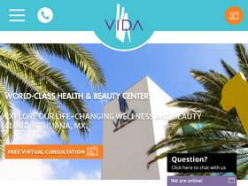 'vidawellnessandbeauty.com' screenshot