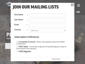 'pdac.ca' screenshot