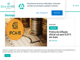 'dicadehoje7.com' screenshot