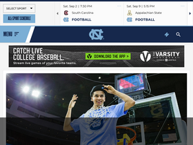 'goheels.com' screenshot