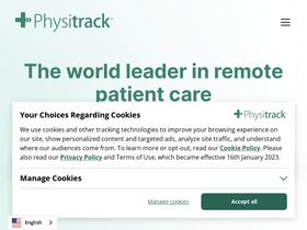 'physitrack.com' screenshot