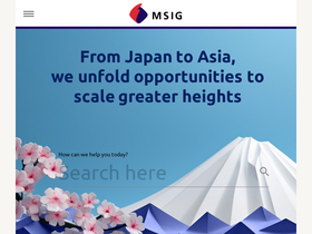 'msig-asia.com' screenshot