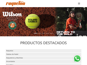 'raqueton.com' screenshot