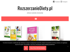 'rozszerzaniediety.pl' screenshot