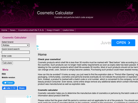 'checkcosmetic.net' screenshot