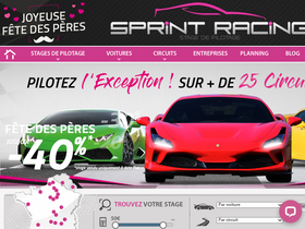 'sprint-racing.com' screenshot