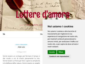 'letteredamore.com' screenshot