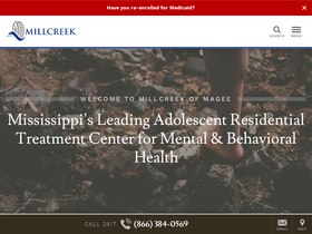 'millcreekofmagee.com' screenshot