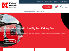 'kidney.org.au' screenshot