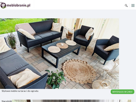 'meblobranie.pl' screenshot