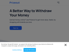 'prizeout.com' screenshot