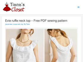 'tianascloset.com' screenshot