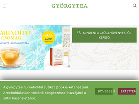 'gyorgytea.hu' screenshot