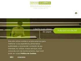 'semanaacademica.org.br' screenshot