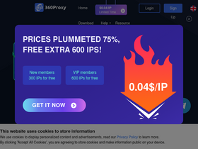 '360proxy.com' screenshot