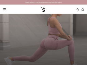 V3 Apparel homepage screenshot