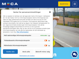 'meca.no' screenshot