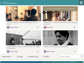 'jkrishnamurti.org' screenshot