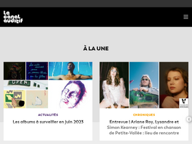 'lecanalauditif.ca' screenshot