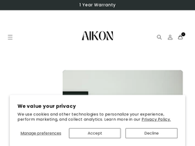 aikonworld.com homepage screenshot