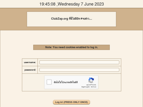 'clubzap.org' screenshot