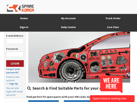 'sparekorea.com' screenshot