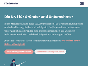 'fuer-gruender.de' screenshot