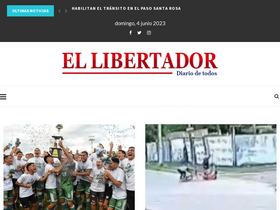 'diarioellibertador.com.ar' screenshot
