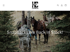 highcountryclothingco.com homepage screenshot