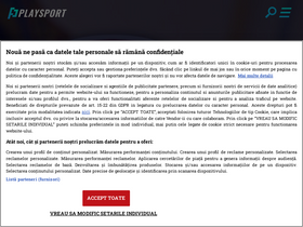 'playsport.ro' screenshot