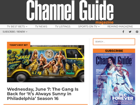 'channelguidemag.com' screenshot