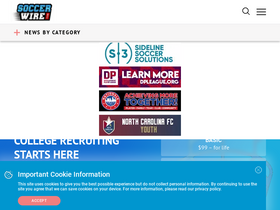 'soccerwire.com' screenshot