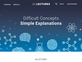 'aklectures.com' screenshot