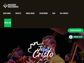 'missoesnacionais.org.br' screenshot