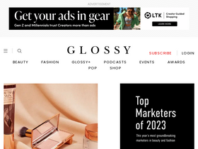 'glossy.co' screenshot