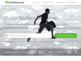 'qwikresume.com' screenshot