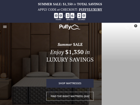 'puffy.com' screenshot