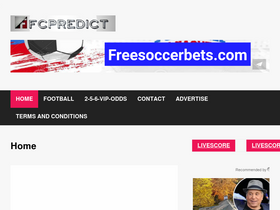 'fcpredicts.com' screenshot