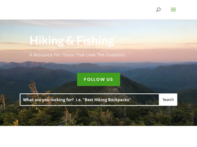 'hikingandfishing.com' screenshot