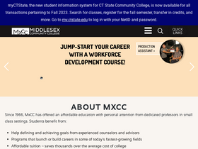 'mxcc.edu' screenshot