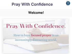 'praywithconfidence.com' screenshot