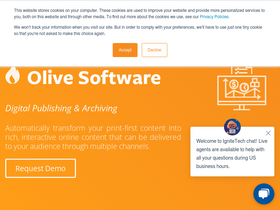 'olivesoftware.com' screenshot