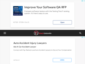 'stackumbrella.com' screenshot